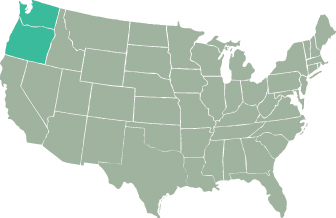 Oregon, Washington