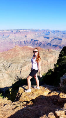 Laurène au Grand Canyon
